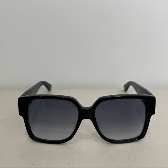 Saint Laurent Square SL M9 Black Sunglasses - Picture 2 of 13